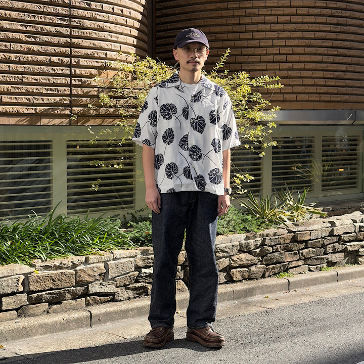 SOUTH2 WEST8 - S/S Open Collar Shirt - Leaf - SX678