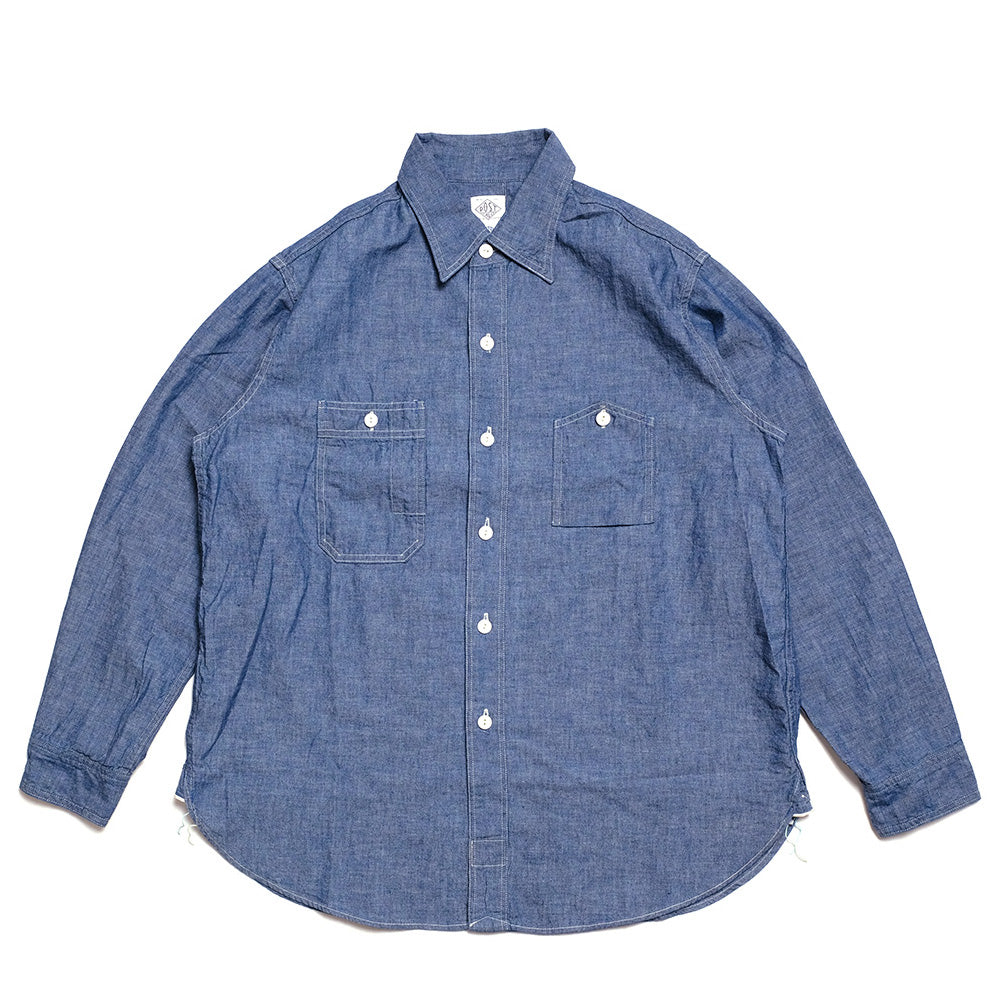 POST O'ALLS No. 6 Shirt Classic chambray Indigo 1206-CC
