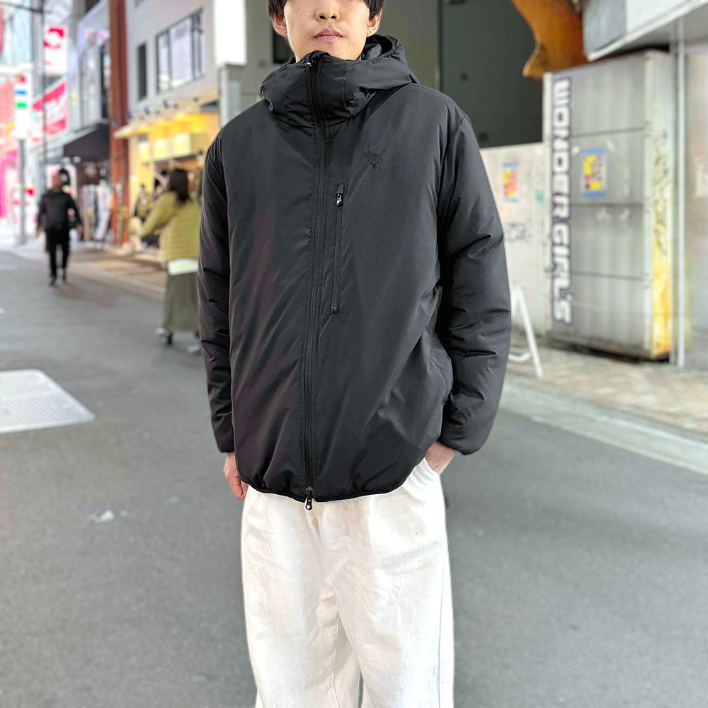 SOUTH2 WEST8 - Insulator Zipped Parka - Peach Skin - RW617