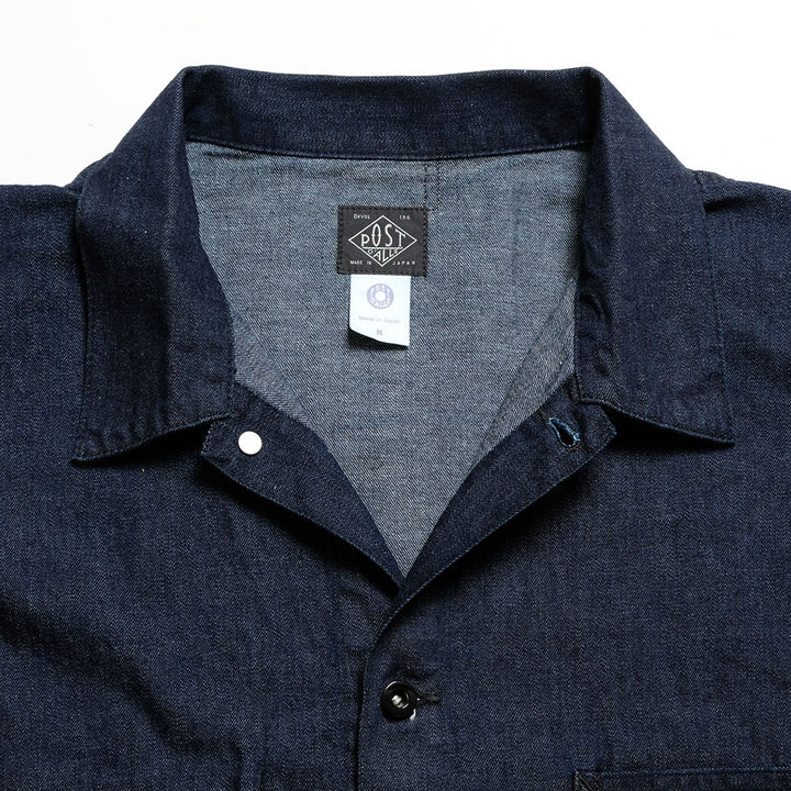 POST O'ALLS  - USMC 1930s Utility Jacket - 8oz. denim dark indigo - 3114R-8DI
