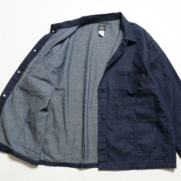 POST O'ALLS  - USMC 1930s Utility Jacket - 8oz. denim dark indigo - 3114R-8DI