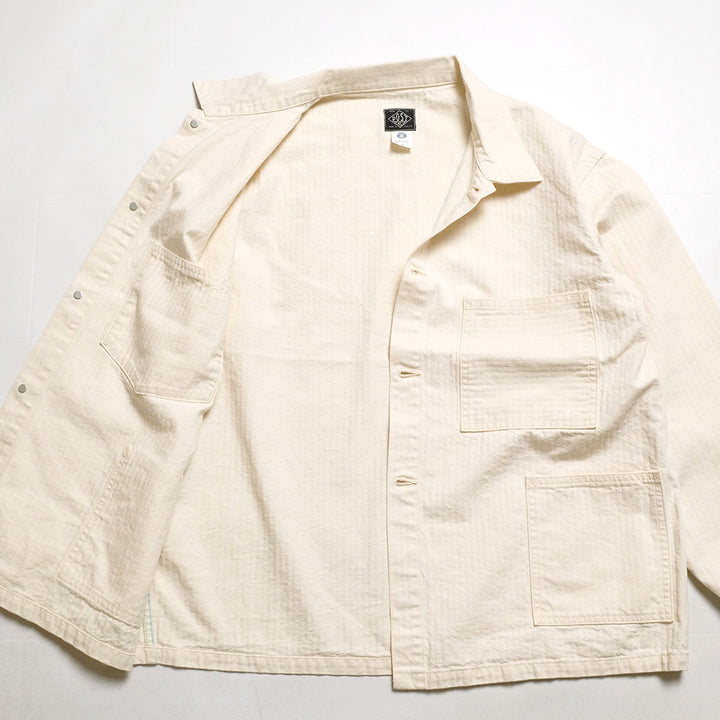 POST O'ALLS - USMC 1930s Utility Jacket - mini HBT natural - 3114R-MH4