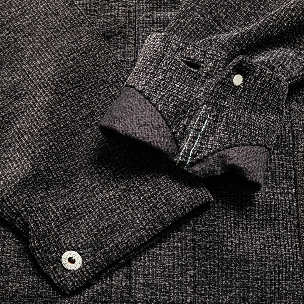 POST O’ALLS - POS-Travail 2 - Wide wale cords Printed gray - 3131-WWP