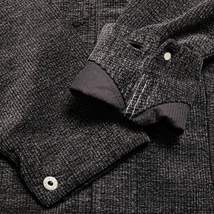 POST O’ALLS - POS-Travail 2 - Wide wale cords Printed gray - 3131-WWP