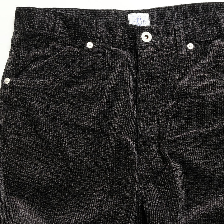 POST O'ALLS - 546 Flare R2 - Wide-wale Cords Printed Gray - 3325-WWP