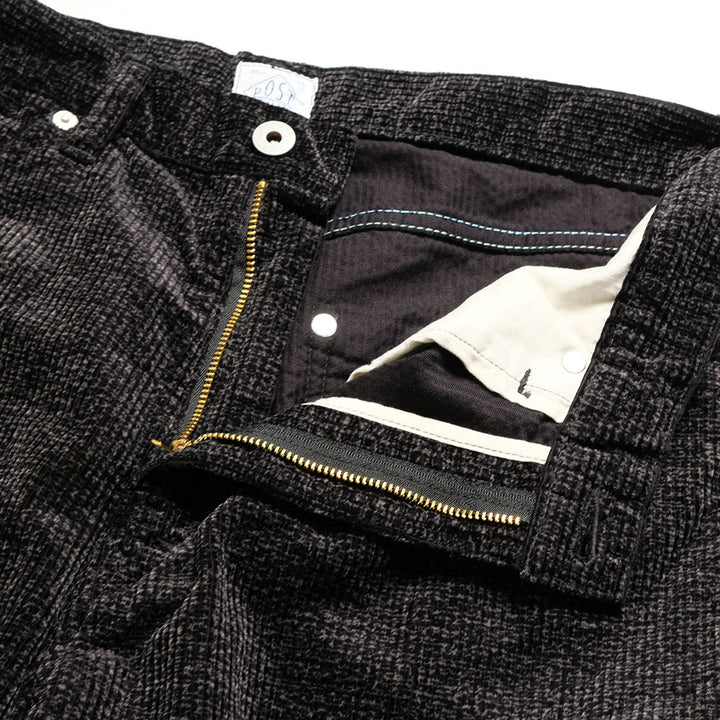 POST O'ALLS - 546 Flare R2 - Wide-wale Cords Printed Gray - 3325-WWP