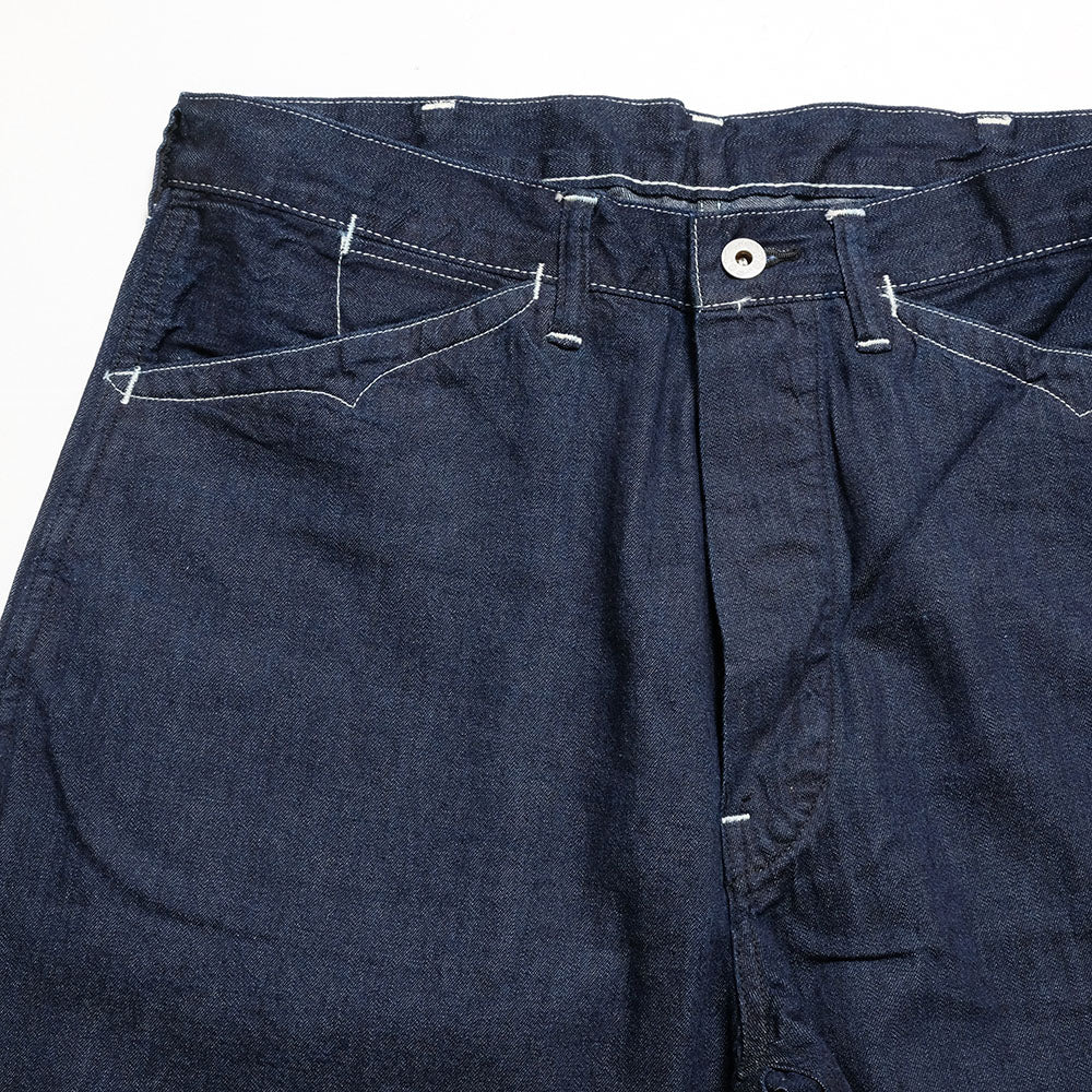 POST O'ALLS - SWEETBEAR Bandtop - 8oz.denim dark indigo - 3327-8DI