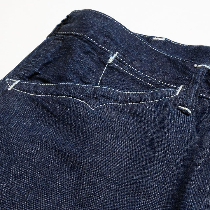 POST O'ALLS - SWEETBEAR Bandtop - 8oz.denim dark indigo - 3327-8DI