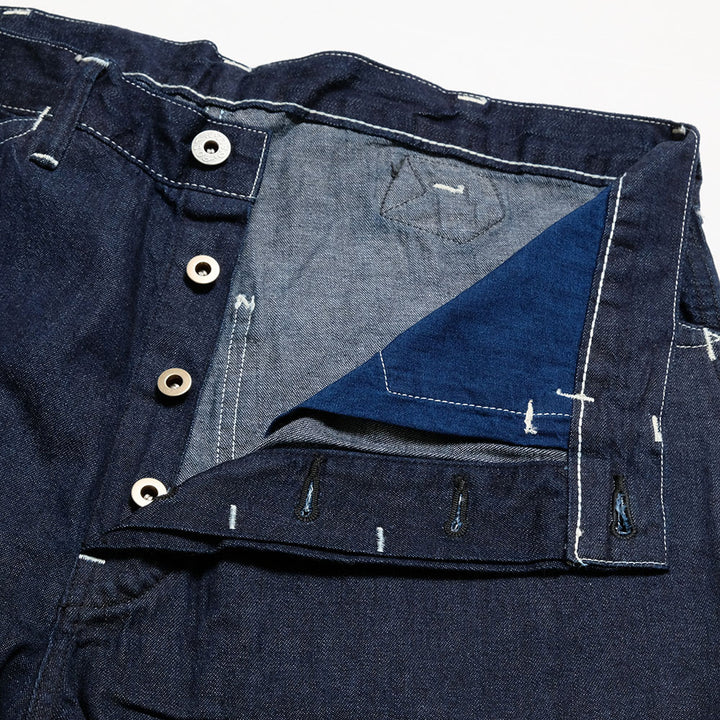 POST O'ALLS - SWEETBEAR Bandtop - 8oz.denim dark indigo - 3327-8DI