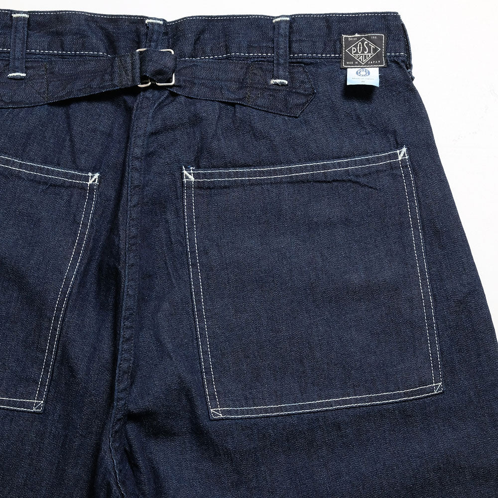 POST O'ALLS - SWEETBEAR Bandtop - 8oz.denim dark indigo - 3327-8DI