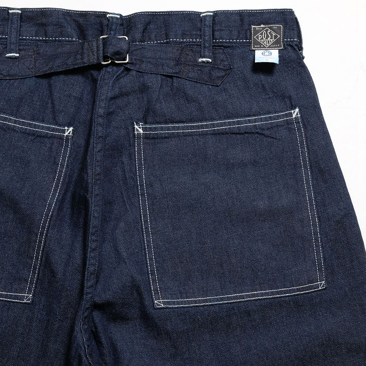 POST O'ALLS - SWEETBEAR Bandtop - 8oz.denim dark indigo - 3327-8DI