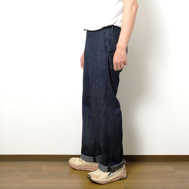 BURGUS PLUS - Military Trousers Ice Cotton Denim - Lot.402Z-14