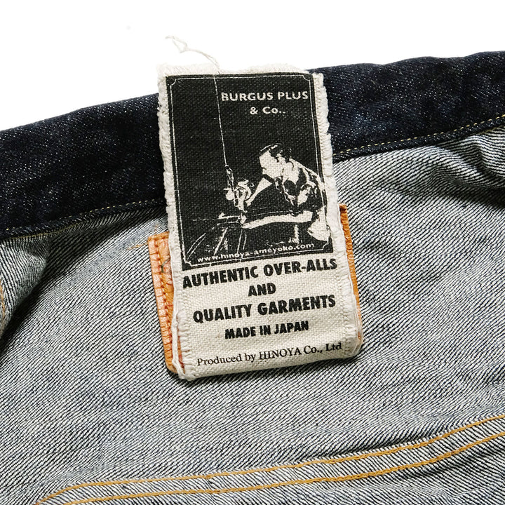 Burgus Plus - Natural Indigo - 1st Type Denim Jacket T-back style - 71928-XXT