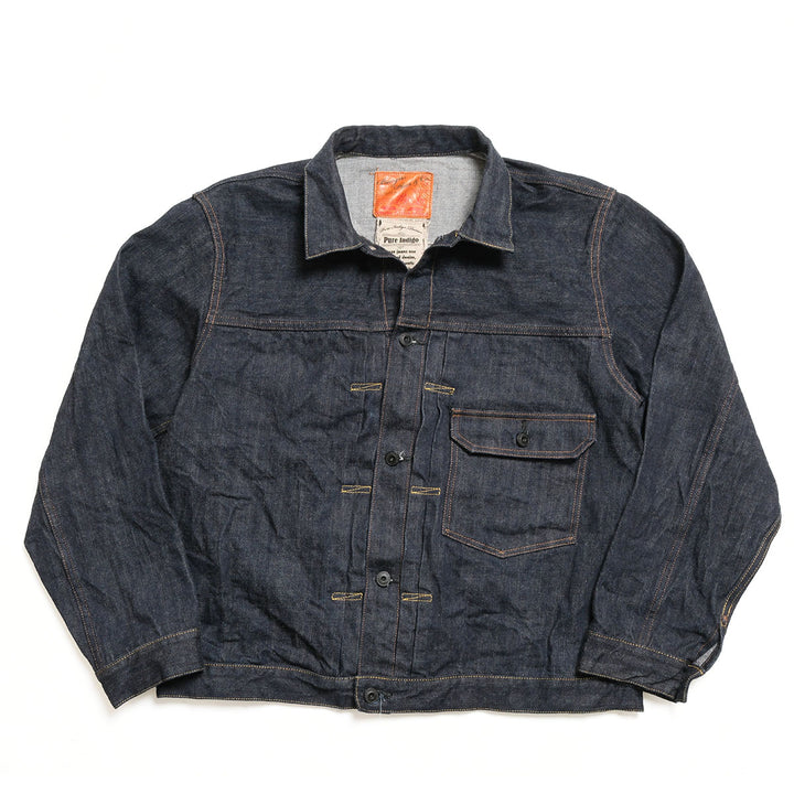Burgus Plus - Natural Indigo - 1st Type Denim Jacket T-back style - 71928-XXT