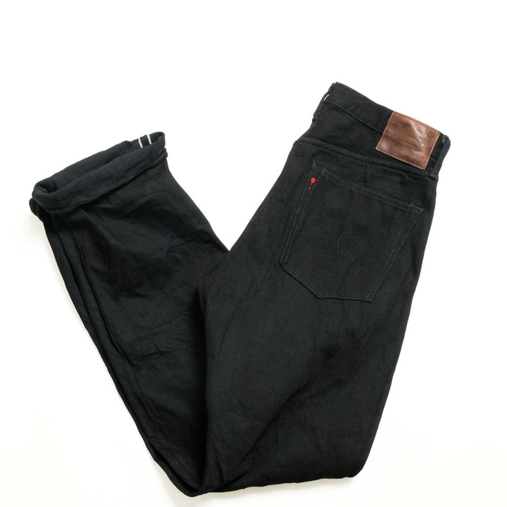 BURGUS PLUS Regular Fit Straight 15oz Selvedge Black x Black Denim Lot.788-99