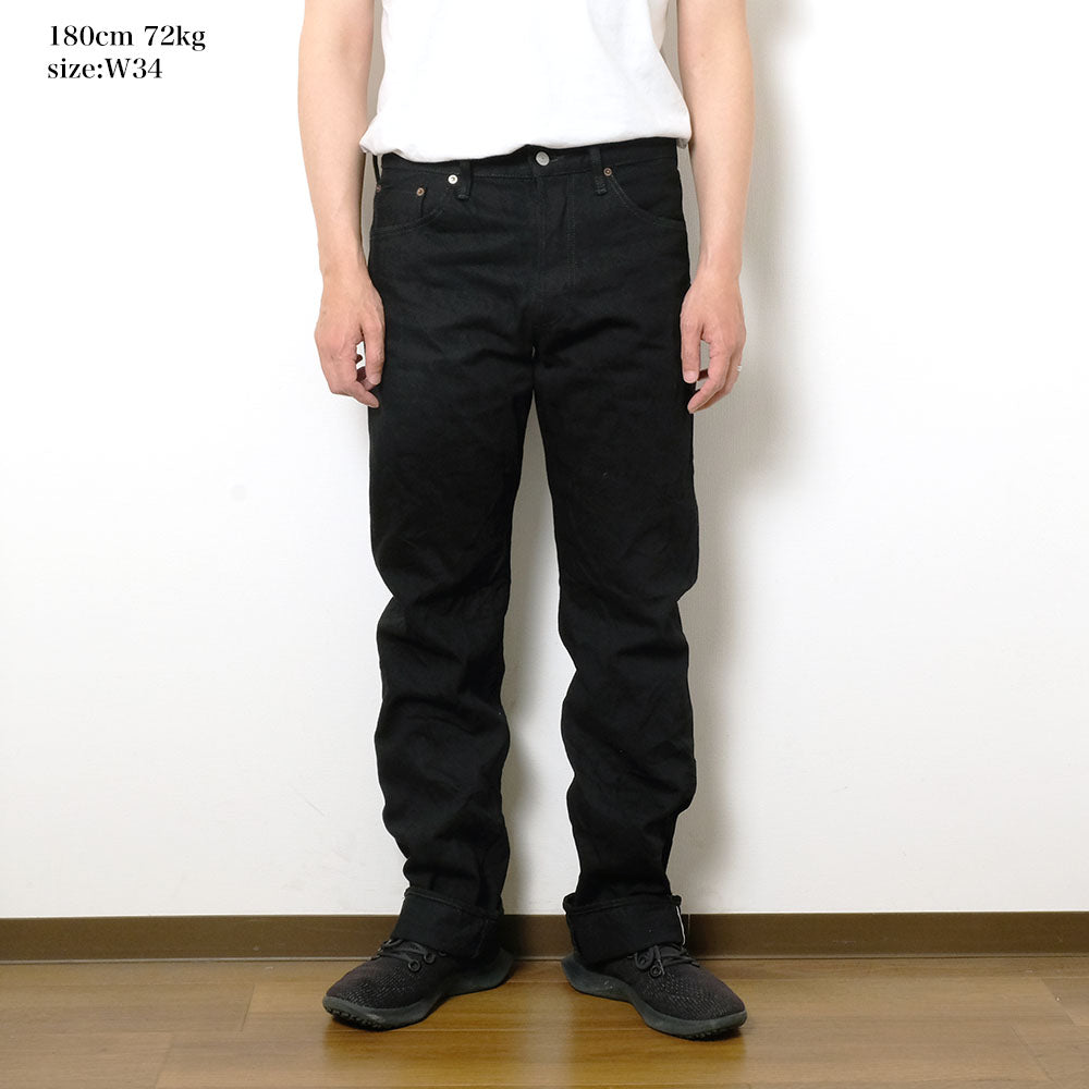 BURGUS PLUS - Regular Fit Straight - 15oz Selvedge Black x Black Denim - Lot.788-99