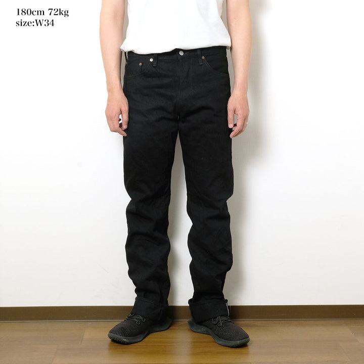 BURGUS PLUS - Regular Fit Straight - 15oz Selvedge Black x Black Denim - Lot.788-99