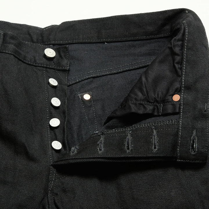 BURGUS PLUS - Regular Fit Straight - 15oz Selvedge Black x Black Denim - Lot.788-99