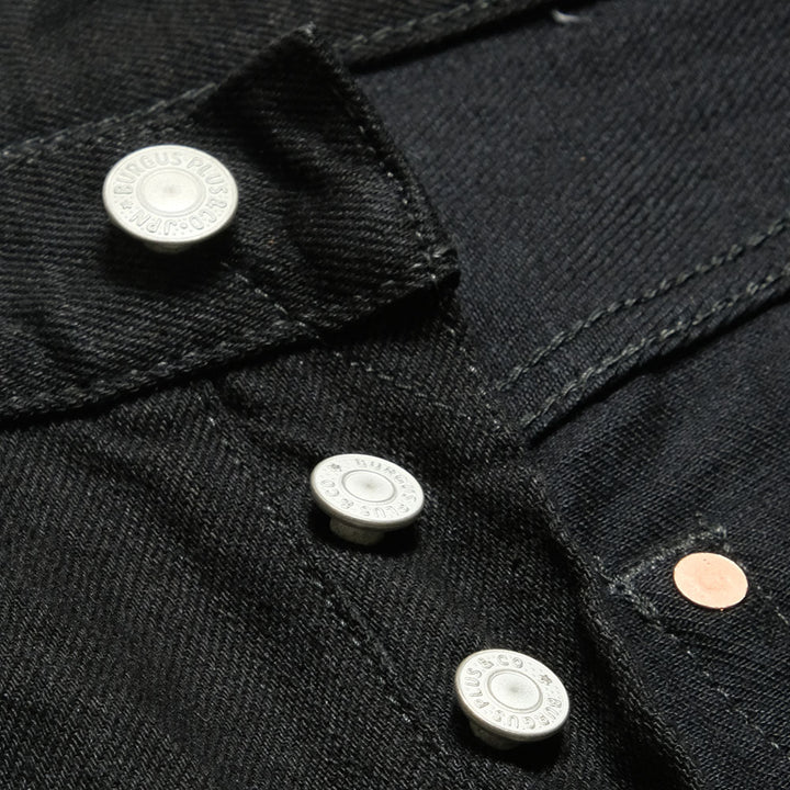 BURGUS PLUS - Regular Fit Straight - 15oz Selvedge Black x Black Denim - Lot.788-99