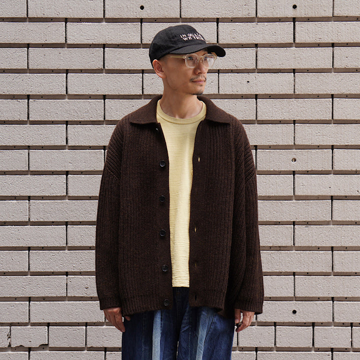 THE DAY - BABY ALPACA KNIT JACKET - D25MS-03001