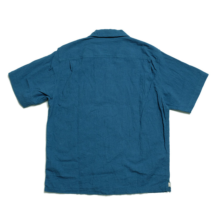 【SUN HOUSE EXCLUSIVE 】BURGUS PLUS - Open Collar Cotton Linen S/S Shirt - BP25502SH