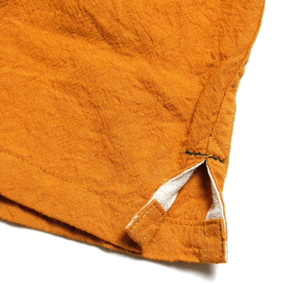 【SUN HOUSE EXCLUSIVE 】BURGUS PLUS - Open Collar Cotton Linen S/S Shirt - BP25502SH
