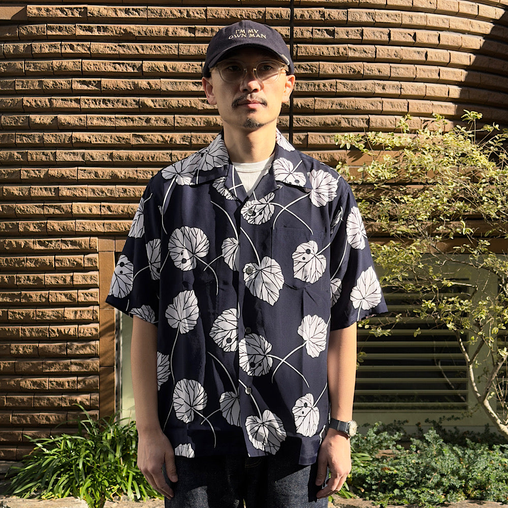 SOUTH2 WEST8 - S/S Open Collar Shirt - Leaf - SX678