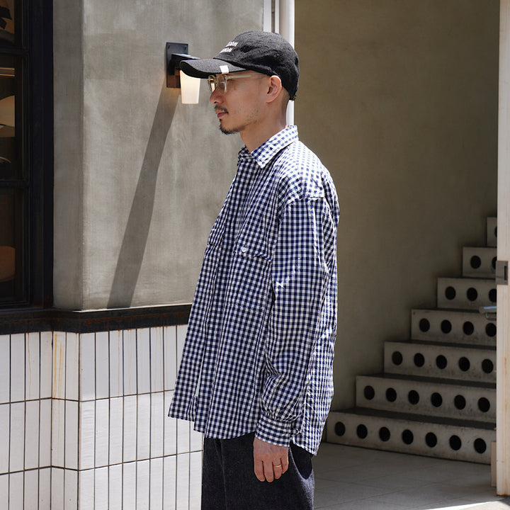 Porter Classic - ROLL UP GINGHAM CHECK SHIRT - PC-016-3355