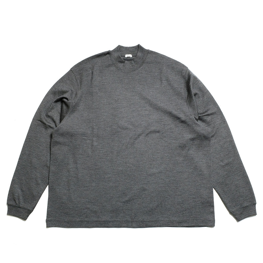 THE DAY MERINO WOOL MOCK NECK LONG SLEEVE SHIRT D25MS-0202