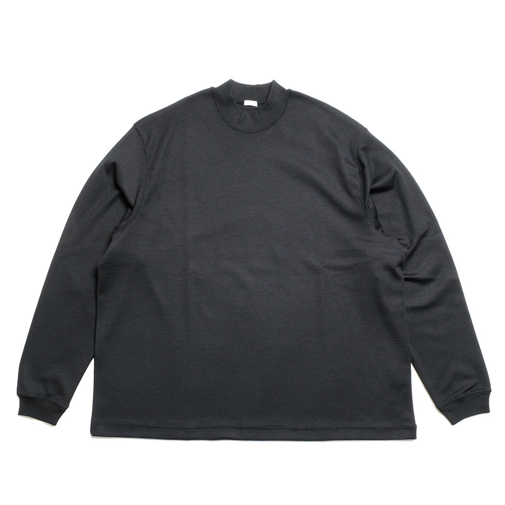 THE DAY MERINO WOOL MOCK NECK LONG SLEEVE SHIRT D25MS-0202
