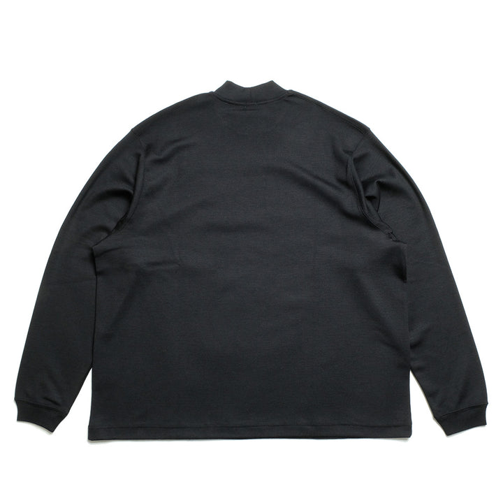 THE DAY - MERINO WOOL MOCK NECK LONG SLEEVE SHIRT - D25MS-0202