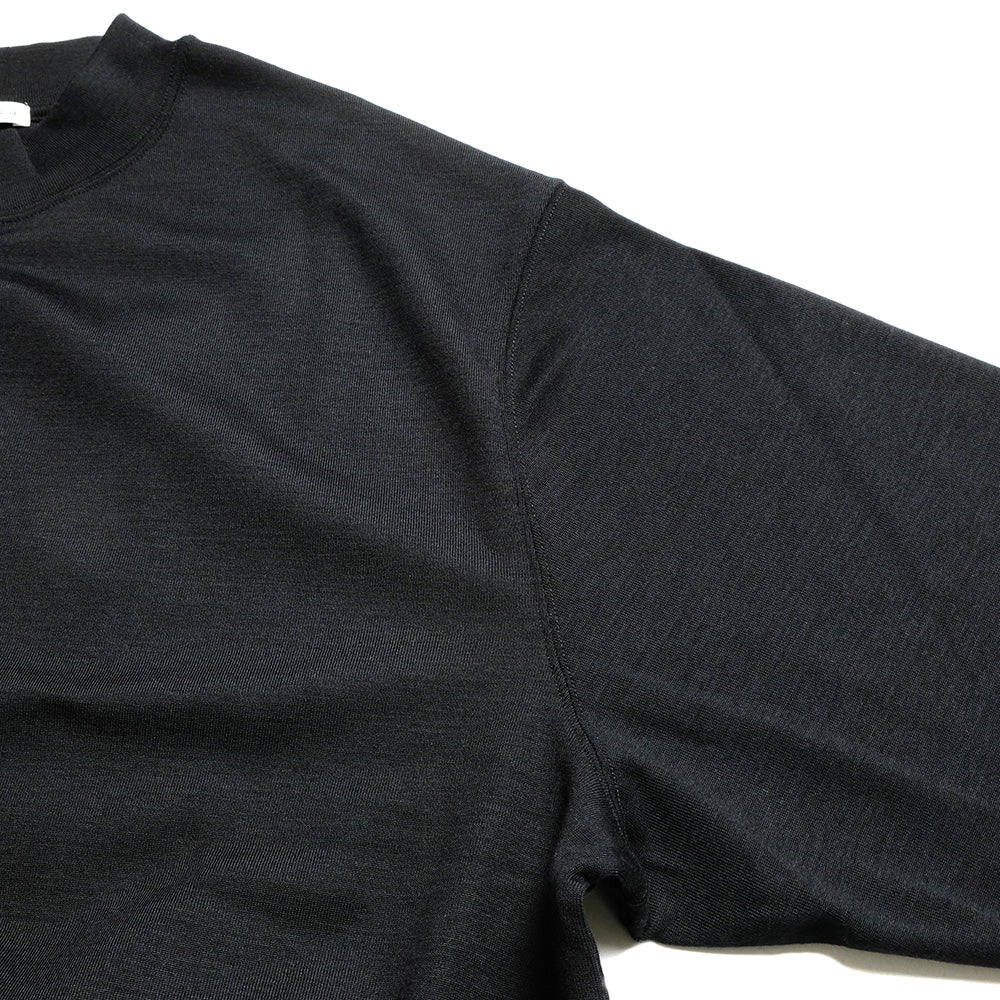 THE DAY - MERINO WOOL MOCK NECK LONG SLEEVE SHIRT - D25MS-0202