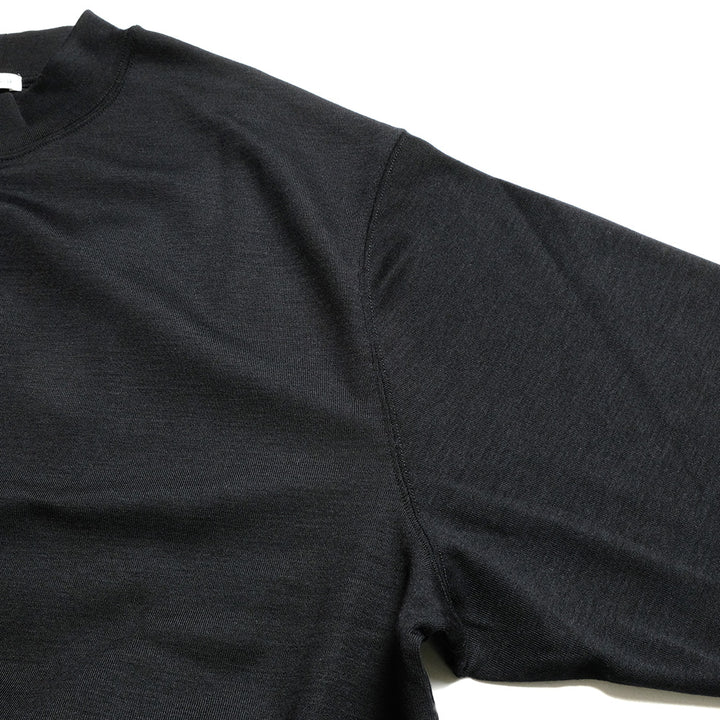 THE DAY - MERINO WOOL MOCK NECK LONG SLEEVE SHIRT - D25MS-0202
