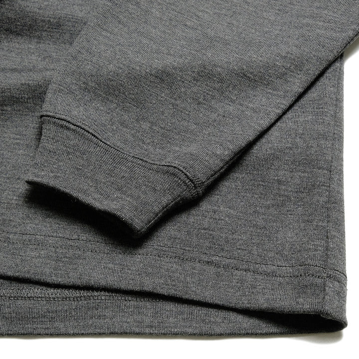 THE DAY - MERINO WOOL MOCK NECK LONG SLEEVE SHIRT - D25MS-0202