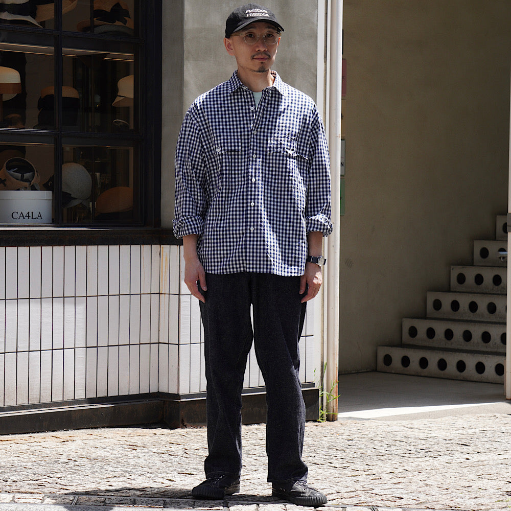 Porter Classic - ROLL UP GINGHAM CHECK SHIRT - PC-016-3355