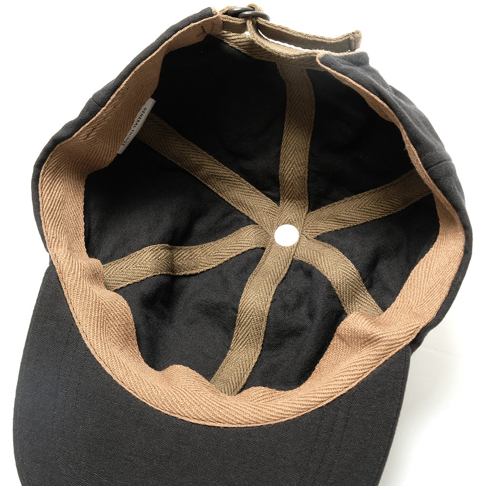 GENERAL THINGS - 6Panel Black Cap - G101-01