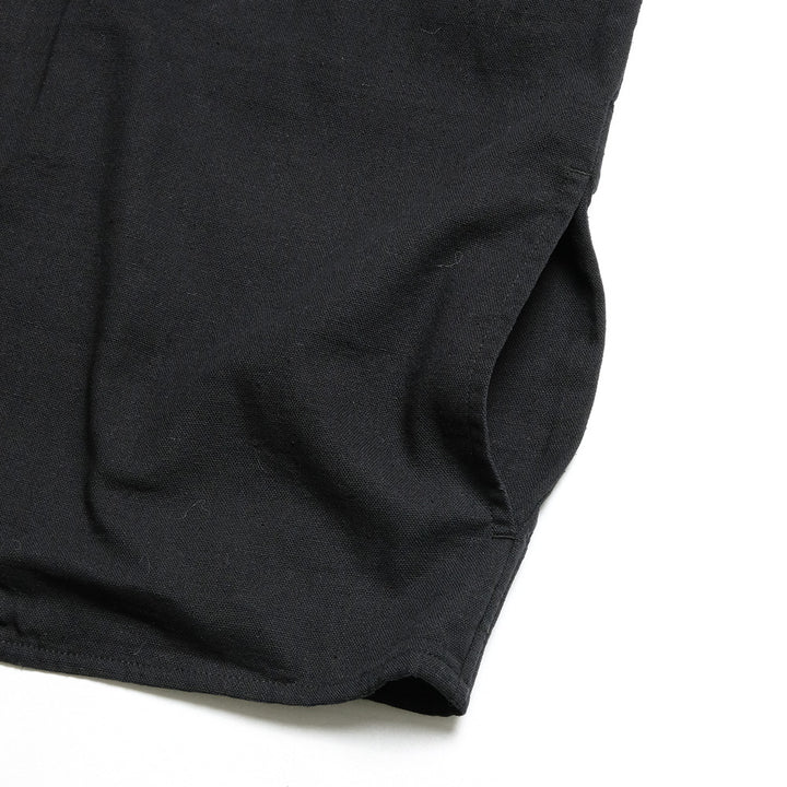 GOLD - COTTON × SILK NEP DUCK WORK VEST - GL15677