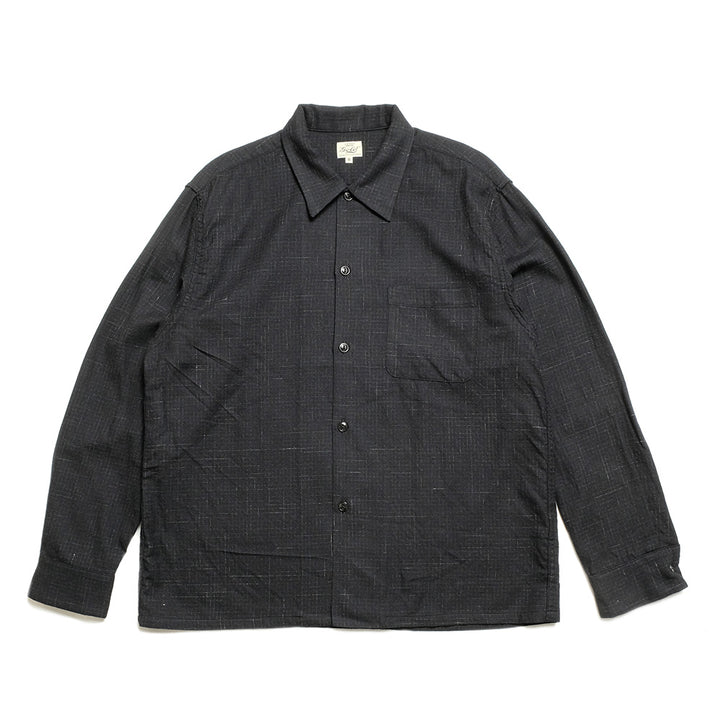GOLD - Super 120's WOOL PLAID OPEN SHIRT - GL29548