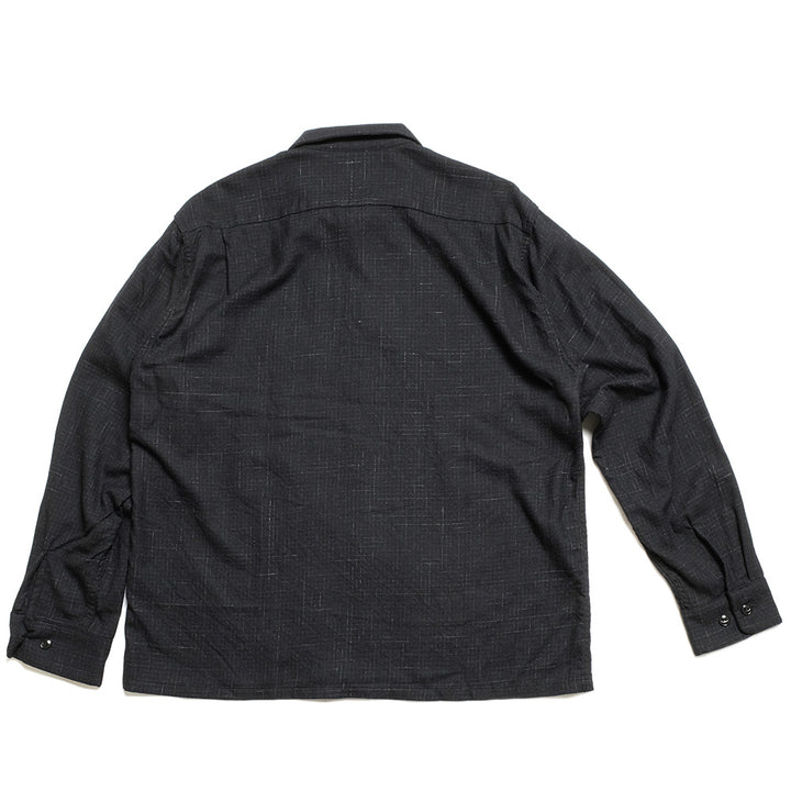 GOLD - Super 120's WOOL PLAID OPEN SHIRT - GL29548