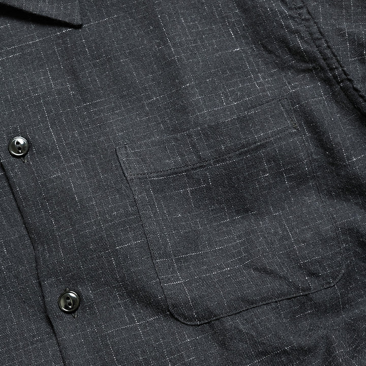 GOLD - Super 120's WOOL PLAID OPEN SHIRT - GL29548