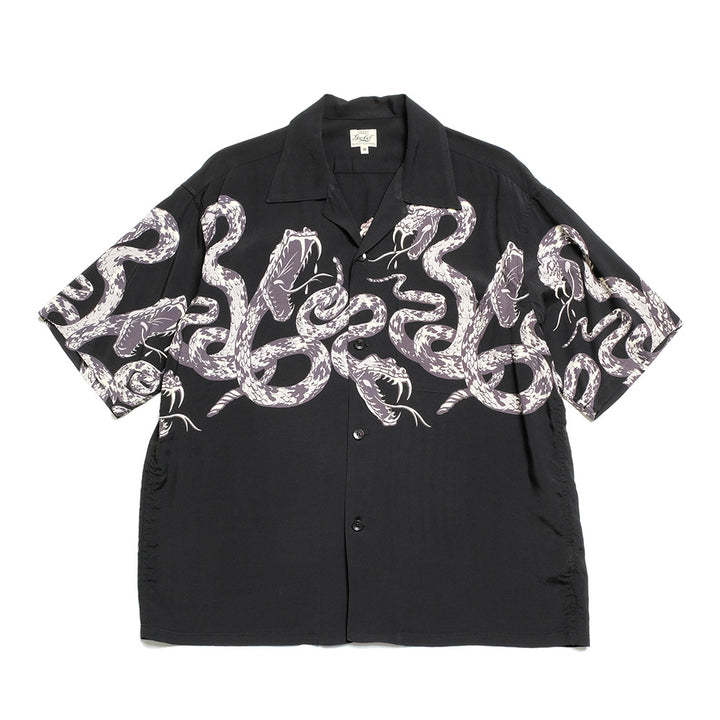 GOLD - MONOTONE RATTLE SNAKE” OPEN SHIRT - GL39440