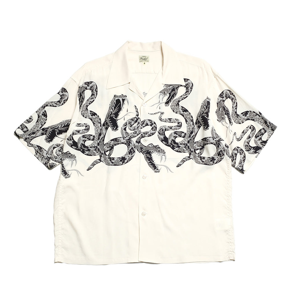 GOLD - MONOTONE RATTLE SNAKE” OPEN SHIRT - GL39440
