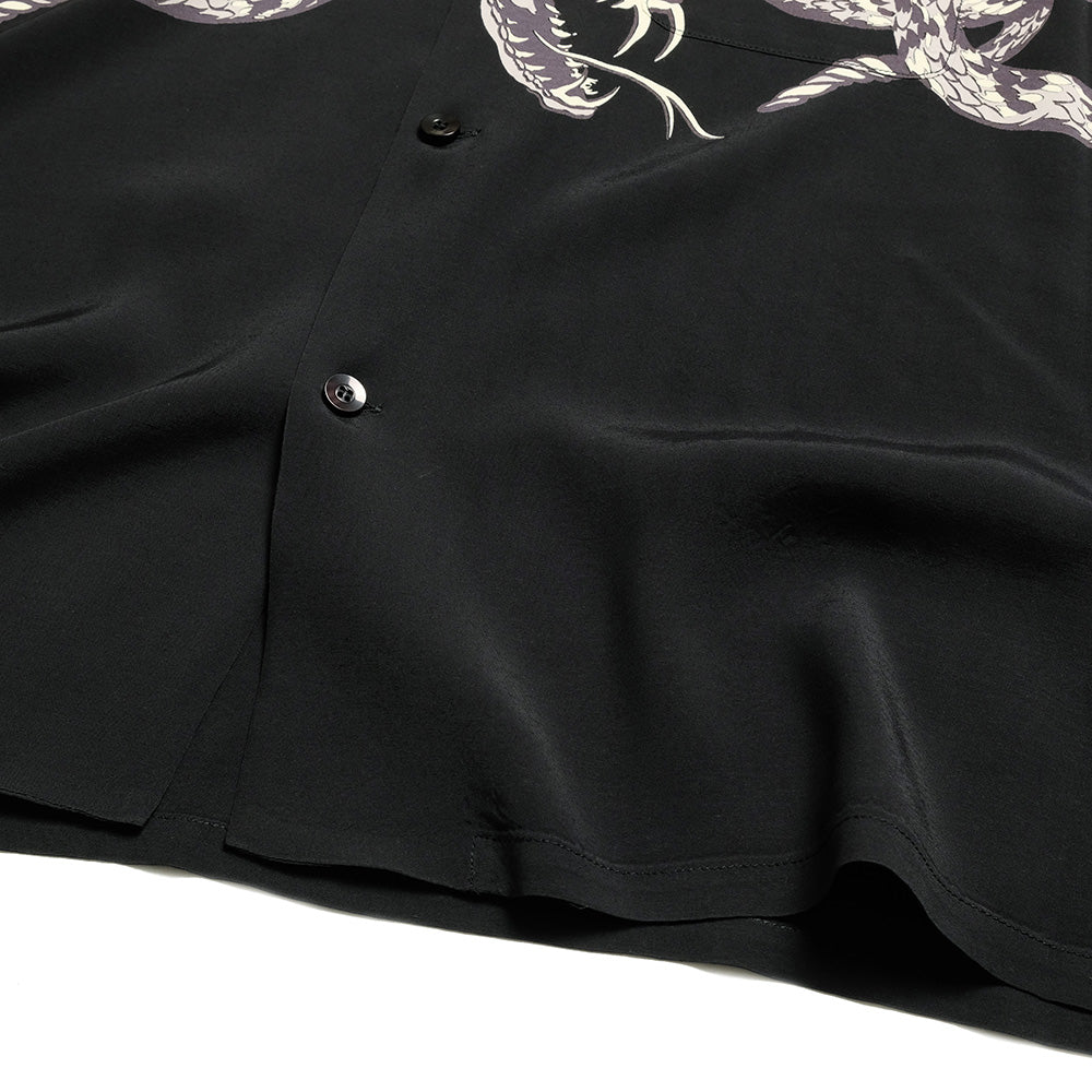 GOLD - MONOTONE RATTLE SNAKE” OPEN SHIRT - GL39440