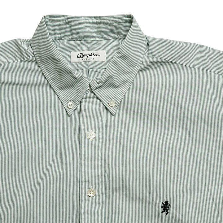 Gymphlex - B.D. Stripe Short Sleeve Shirt - GY-B0248PSE - Green