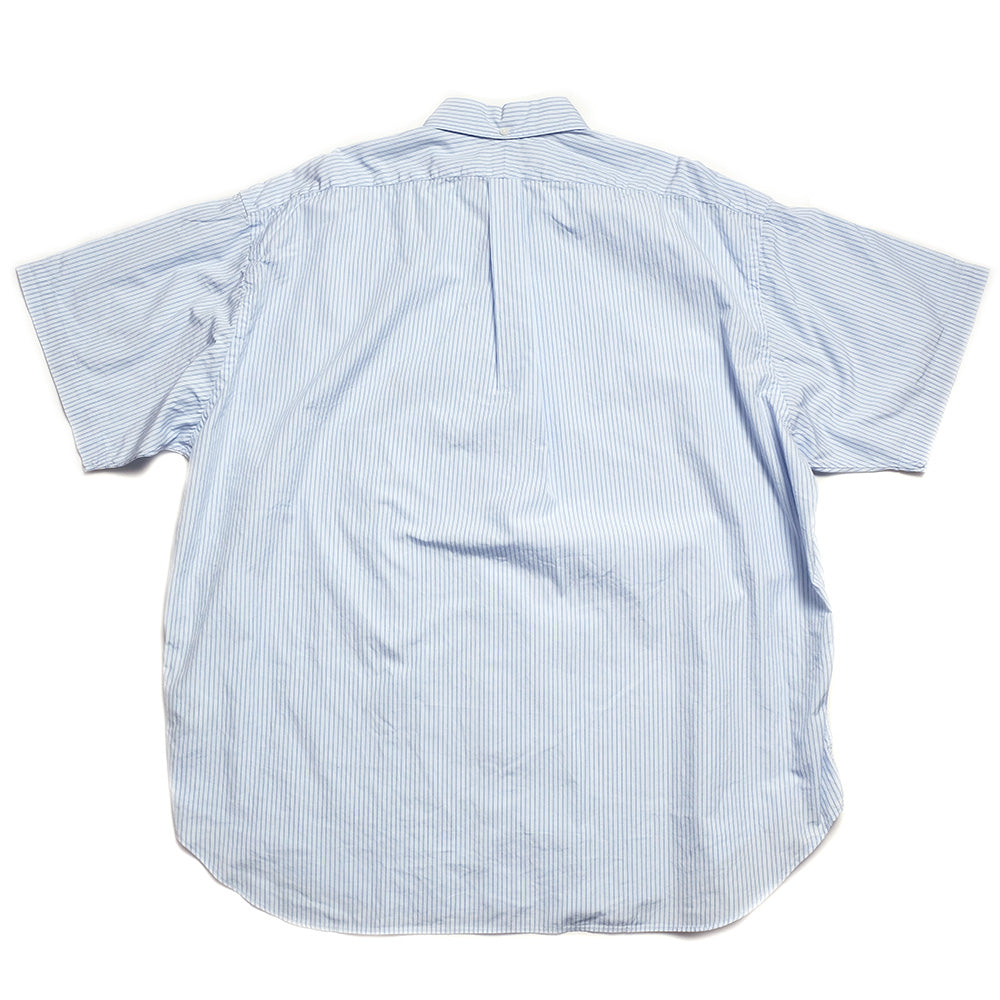 Gymphlex - B.D. Stripe Short Sleeve Shirt - GY-B0248PSE - Sax