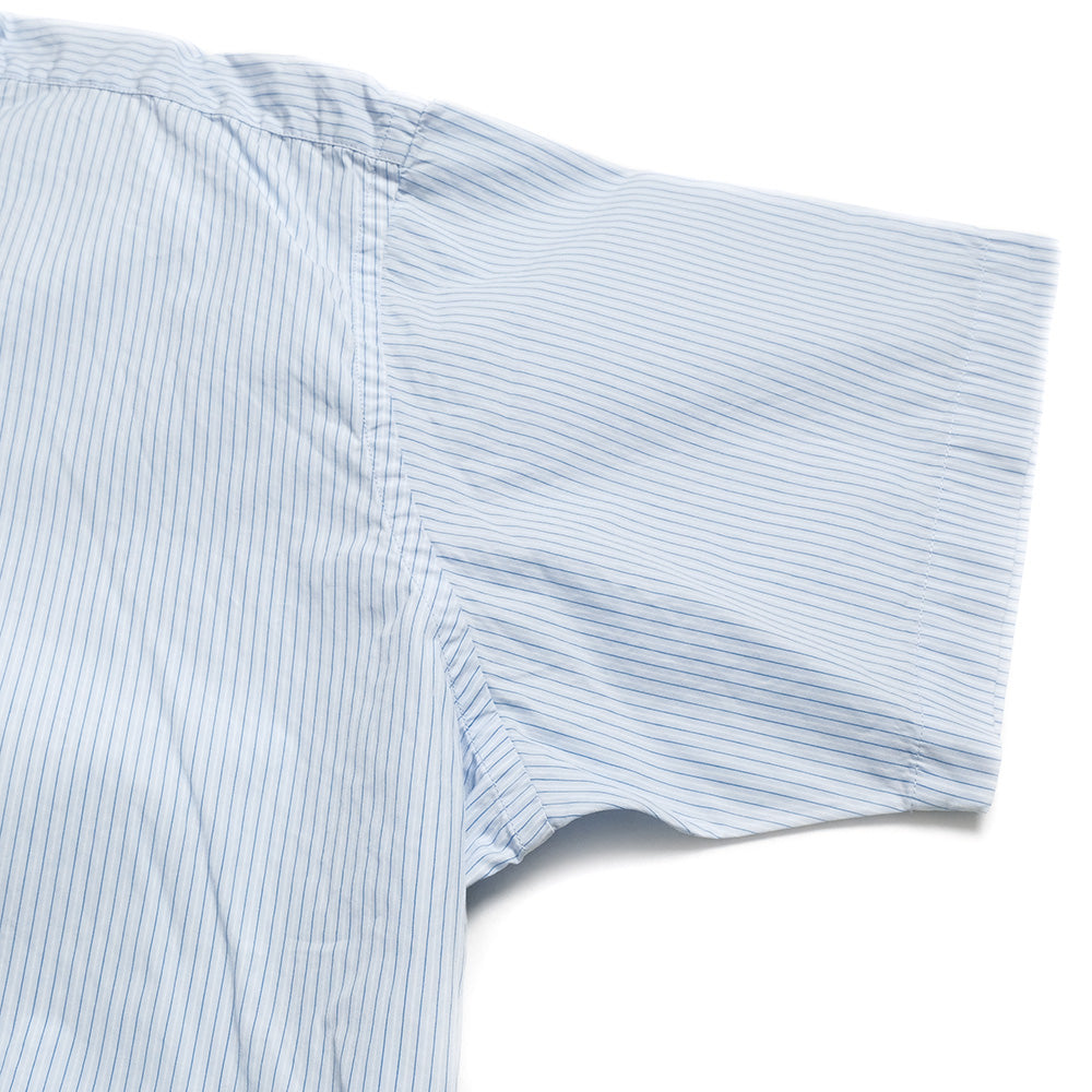 Gymphlex - B.D. Stripe Short Sleeve Shirt - GY-B0248PSE - Sax