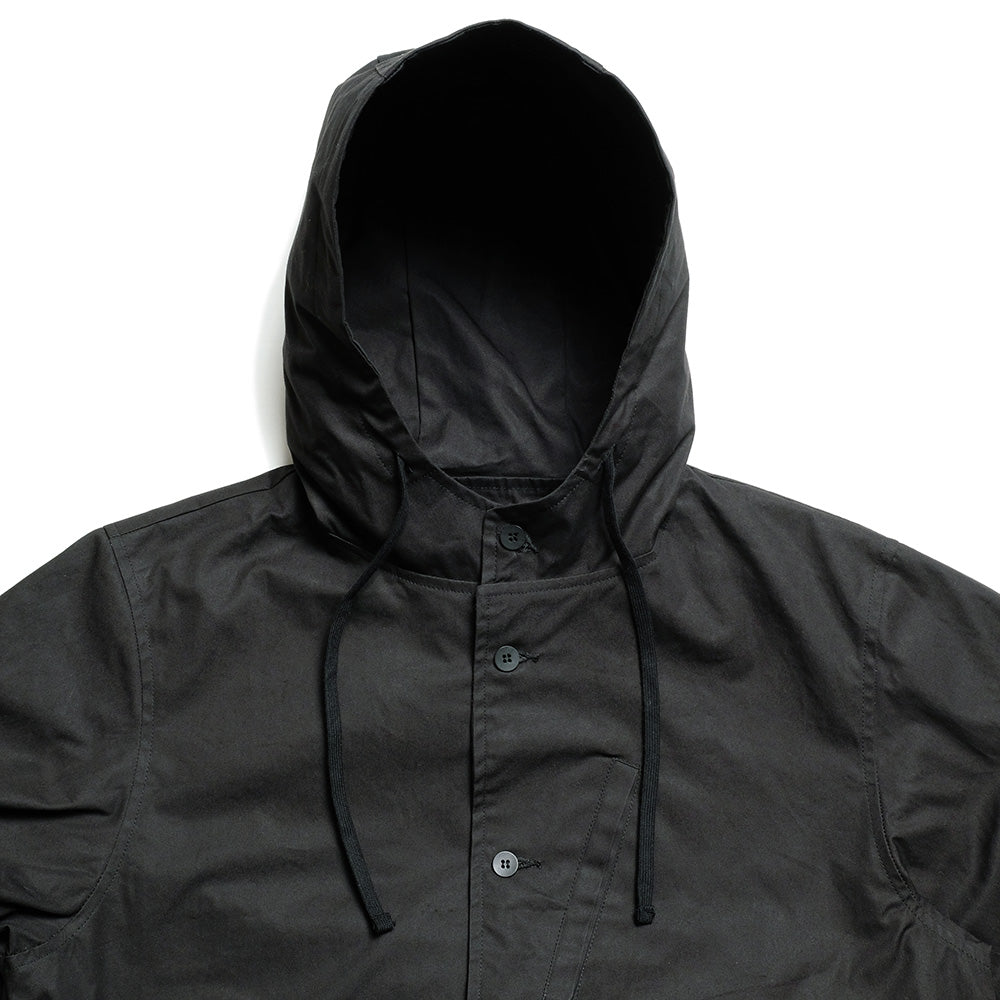 BRENA - Hood Coach Jacket - High Count Vintage Ox Black - HOOD-F25
