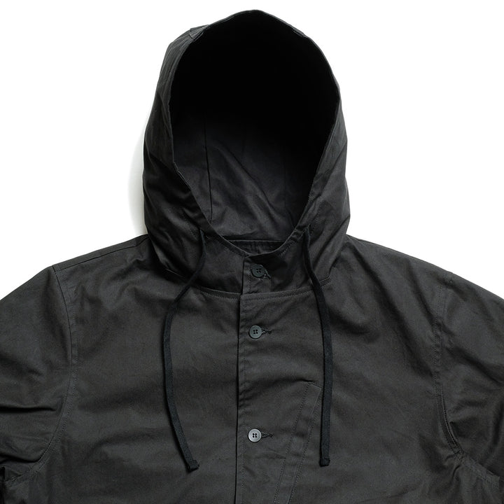 BRENA - Hood Coach Jacket - High Count Vintage Ox Black - HOOD-F25
