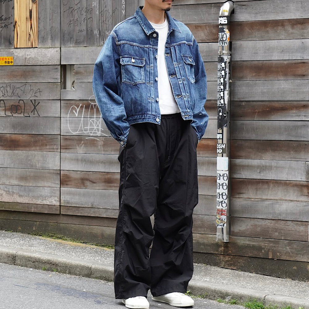 THE DAY - WINDS-DAY COTTON NYLON KNEE TUCK PANTS - D25SS-04003