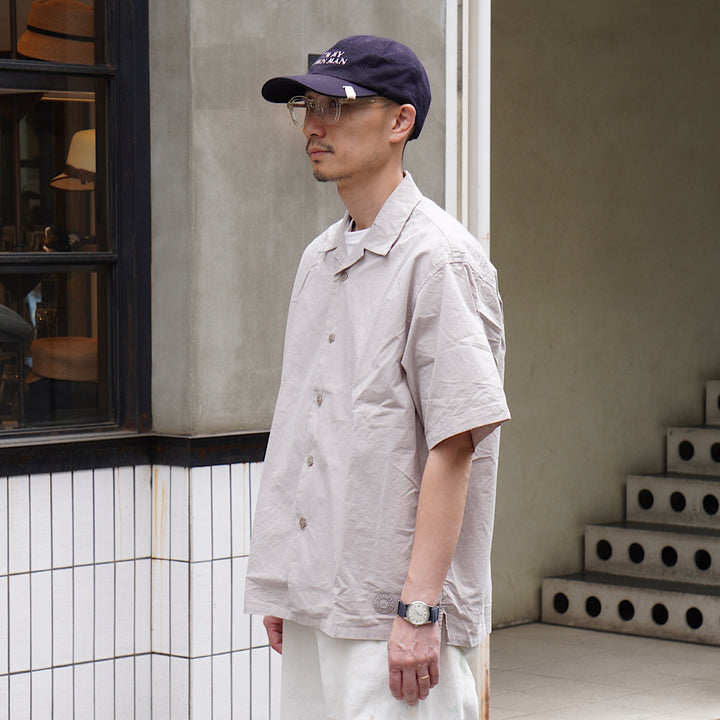 ORCIVAL - Garment Dye Poplin Open Collar S/S Shirt - OR-B0363GDP